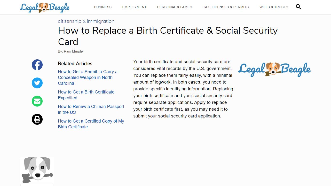 How to Replace a Birth Certificate & Social Security Card