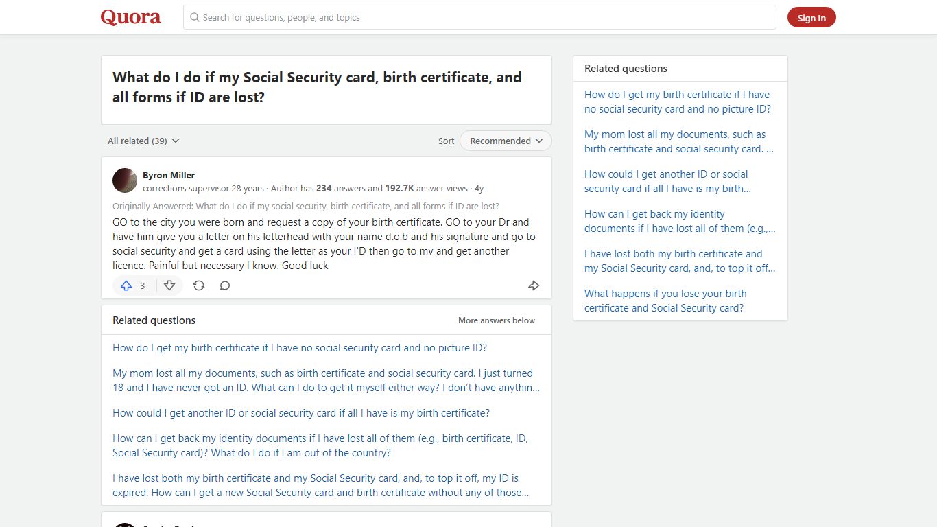 What do I do if my Social Security card, birth certificate, and ... - Quora